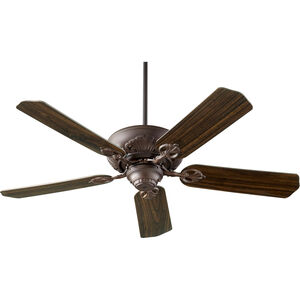Chateaux 60 inch Oiled Bronze with Oiled Bronze and Walnut Blades Indoor Ceiling Fan