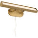 Belinder 0 watt 22.5 inch Aged Brass Picture Light Wall Light