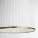 Marlon 3 Light 13.75 inch Brushed Brass Pendant Ceiling Light