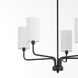 Charlotte 5 Light 27 inch Matte Black Chandelier Ceiling Light