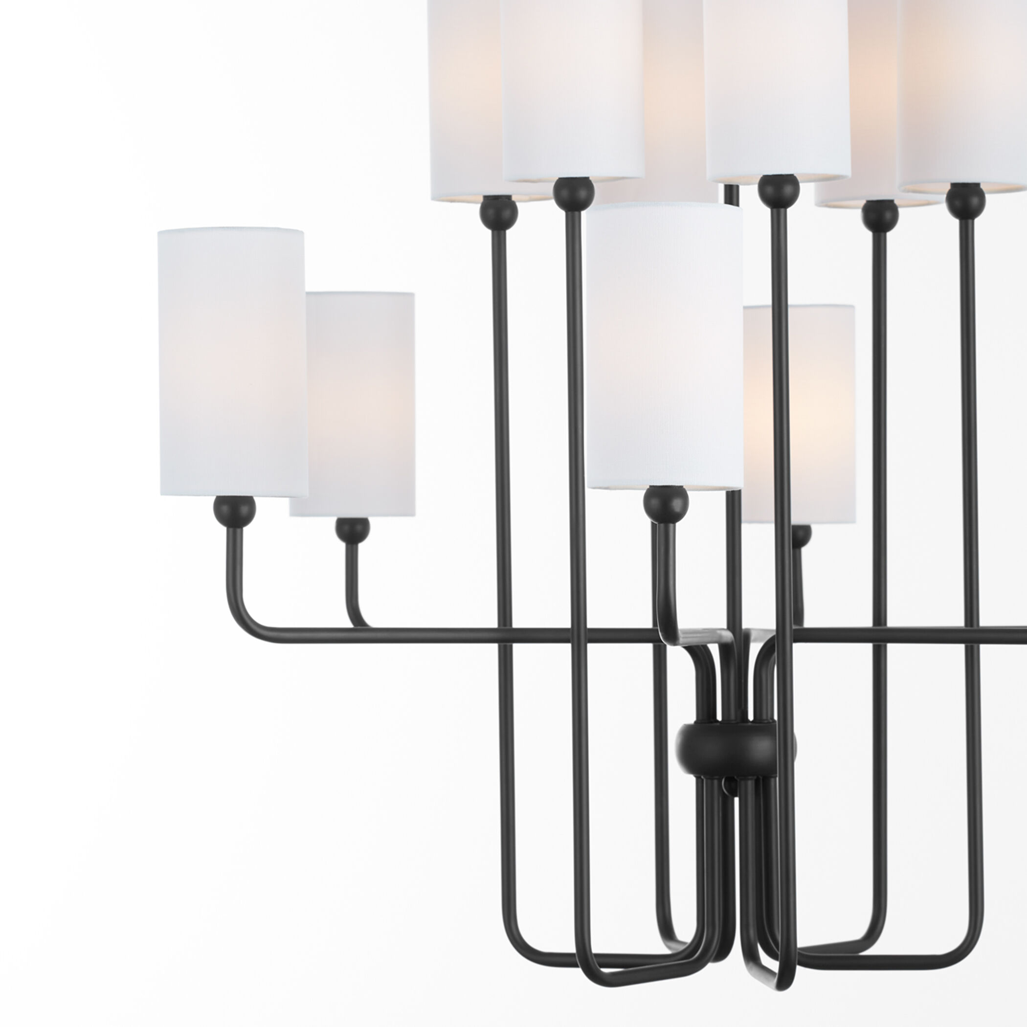 12 light black chandelier outlet