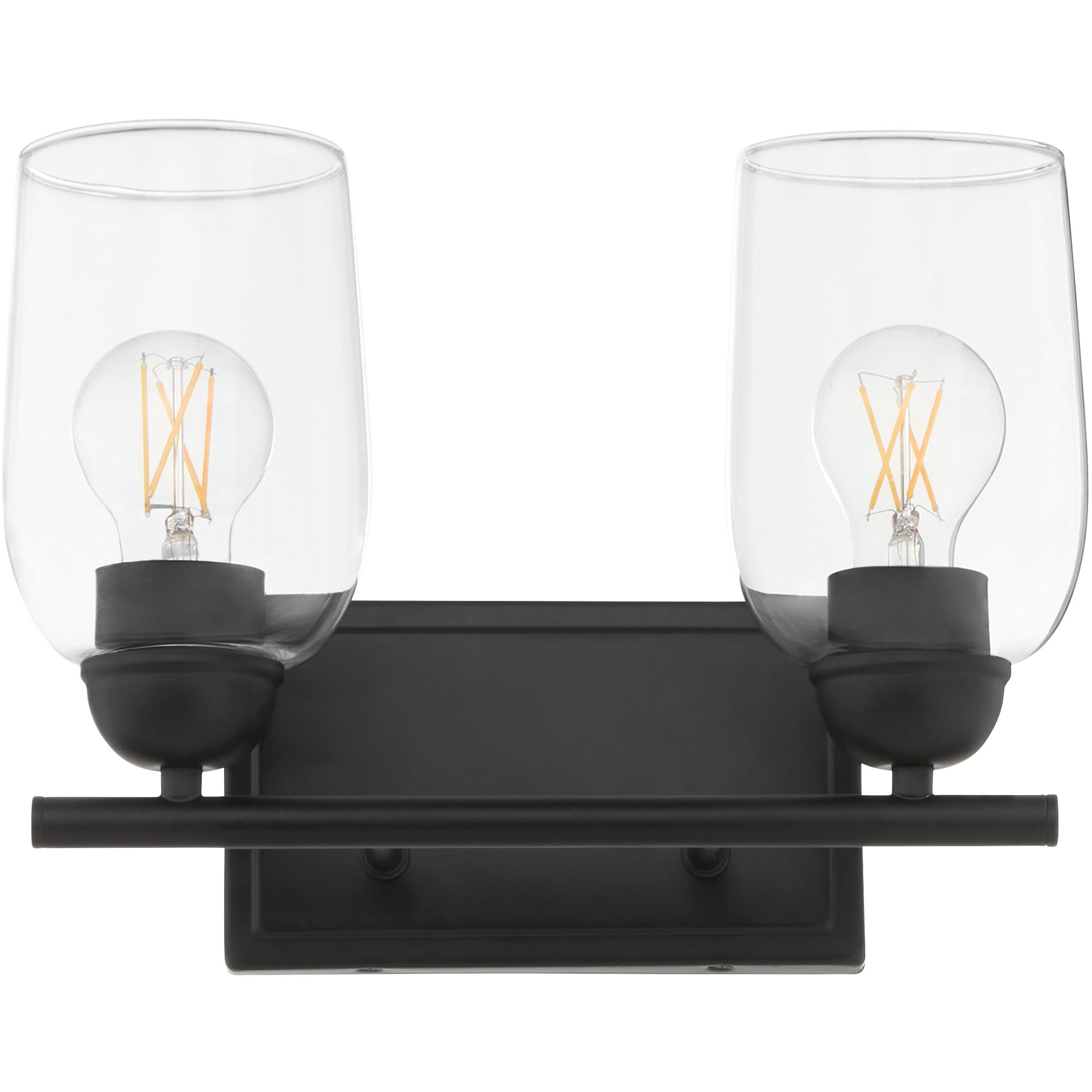 Wallinger 2 Light 13 inch Matte Black Vanity Light Wall Light