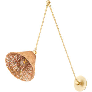 Wicker 1 Light 10.00 inch Wall Sconce