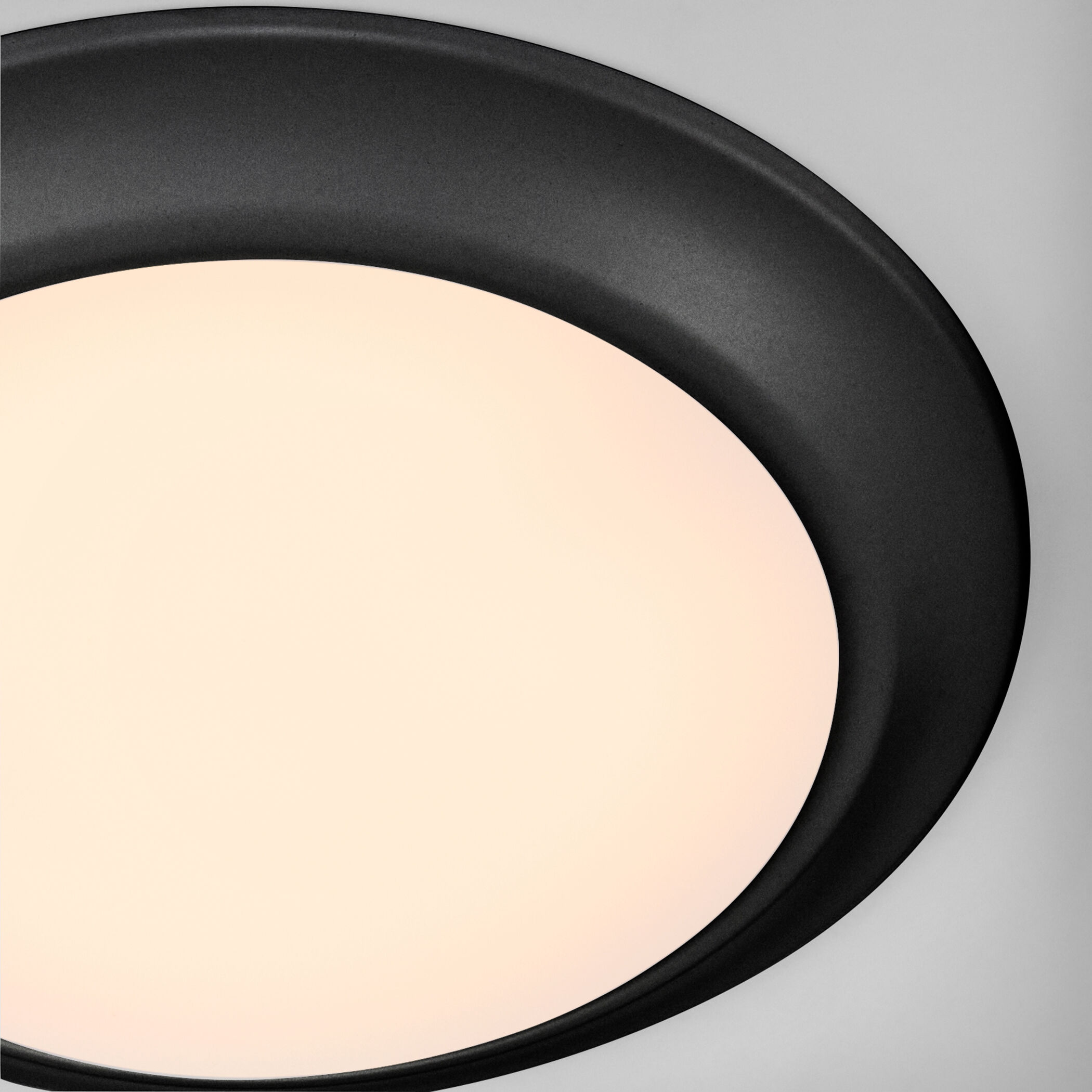 LED Disk 1 Light 7.5 inch Matte Black Indoor/Outdoor Flush Mount