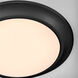LED Disk 1 Light 7.5 inch Matte Black Indoor/Outdoor Flush Mount