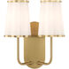 Belinder 12 inch Aged Brass Wall Mount Wall Light