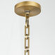 Belinder 4 Light 22 inch Non-Lacquered Brass Pendant Ceiling Light
