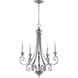 Bryant 5 Light 26 inch Classic Nickel Chandelier Ceiling Light