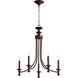 Rossington 5 Light 22 inch Oiled Bronze Chandelier Ceiling Light