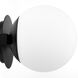 Fort Worth 2 Light 14 inch Matte Black Vanity Light Wall Light