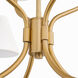 Sophia 4 Light 37 inch Brushed Brass Chandelier Ceiling Light