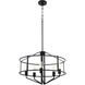 Tobin 5 Light 24 inch Matte Black Pendant Ceiling Light