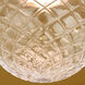 Genevieve 36 inch Matte Black/Brushed Brass Pendant Ceiling Light