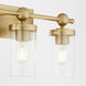 Lee Boulevard 4 Light 29.5 inch Aged Brass Vanity Light Wall Light