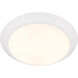 LED Disk 1 Light 9.5 inch Studio White Indoor/Outdoor Flush Mount