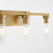 Kilbey 4 Light 27 inch Aged Brass Vanity Light Wall Light
