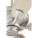 Gamble 60 inch Satin Nickel with Silver and Weathered Gray Blades Ceiling Fan