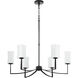 Ayala 6 Light 32.75 inch Matte Black Chandelier Ceiling Light