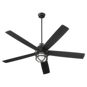 Niles 64 inch Matte Black Outdoor Ceiling Fan