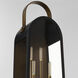 Rossi 4 Light 30 inch Matte Black with Aged Copper Outdoor Wall Lantern