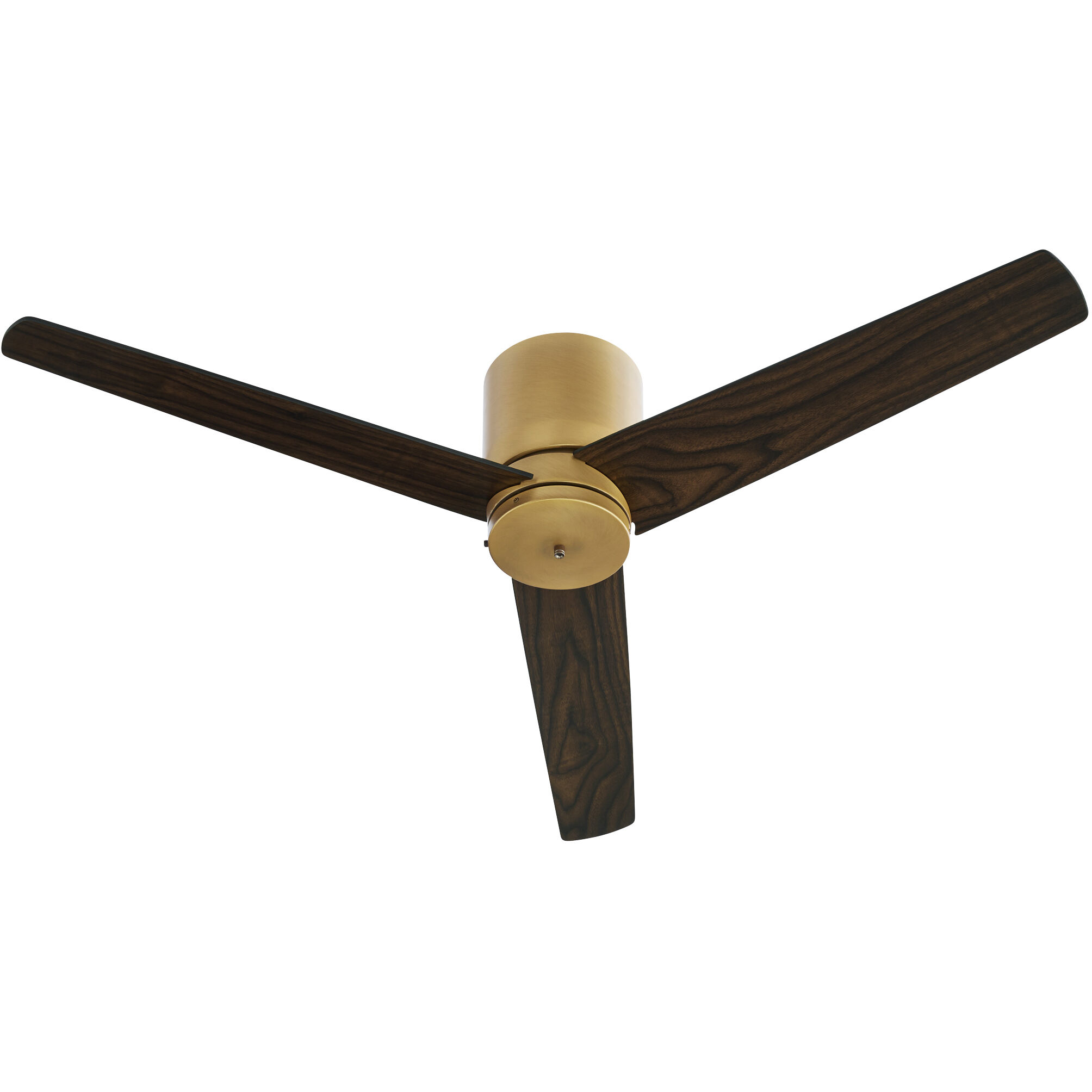 Banzai 52 inch Brushed Brass with Matte Black/Walnut Blades Ceiling Fan
