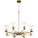 Volan 8 Light 32.25 inch Aged Brass Chandelier Ceiling Light