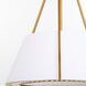 Gorham 4 Light 23 inch Brushed Brass Pendant Ceiling Light