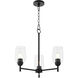 Wallinger 3 Light 20.5 inch Matte Black Chandelier Ceiling Light