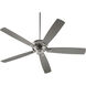 Alton 70 inch Satin Nickel with Reversible Satin Nickel and Walnut Blades Indoor Ceiling Fan