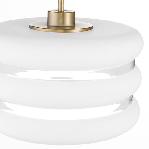 Gillis 1 Light 16 inch Aged Brass Pendant Ceiling Light