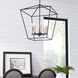 Gabriel 8 Light 22 inch Noir Foyer Pendant Ceiling Light, Quorum Home