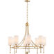 Lee Boulevard 8 Light 32.25 inch Aged Brass Chandelier Ceiling Light