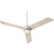 Trio 60 inch Satin Nickel with Weathered Oak Blades Ceiling Fan