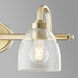 Reyes 3 Light 25 inch Aged Brass Vanity Light Wall Light