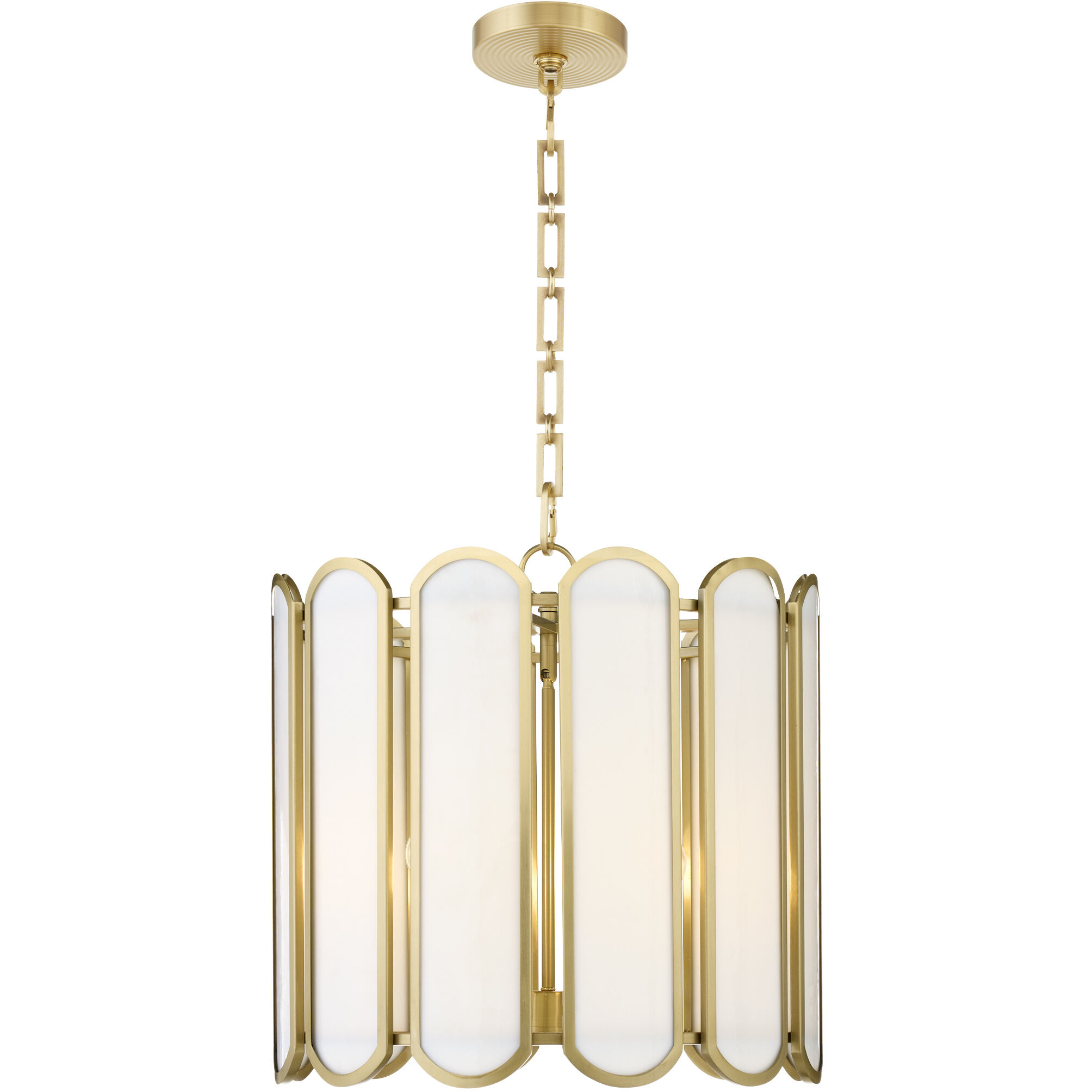 Belleview 4 Light 19.5 inch Aged Brass Pendant Ceiling Light