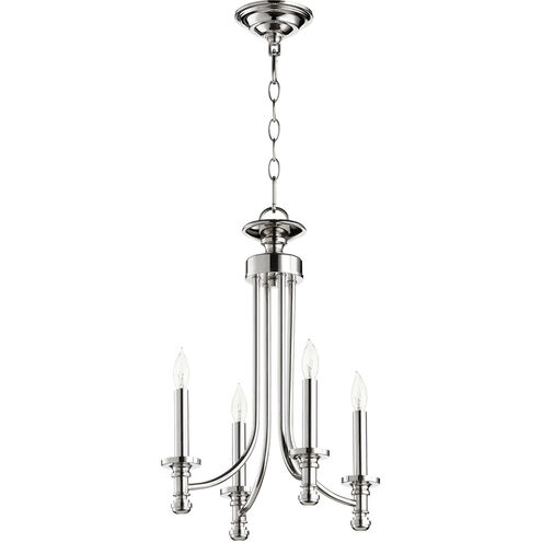 Rossington 4 Light 14 inch Polished Nickel Chandelier Ceiling Light 