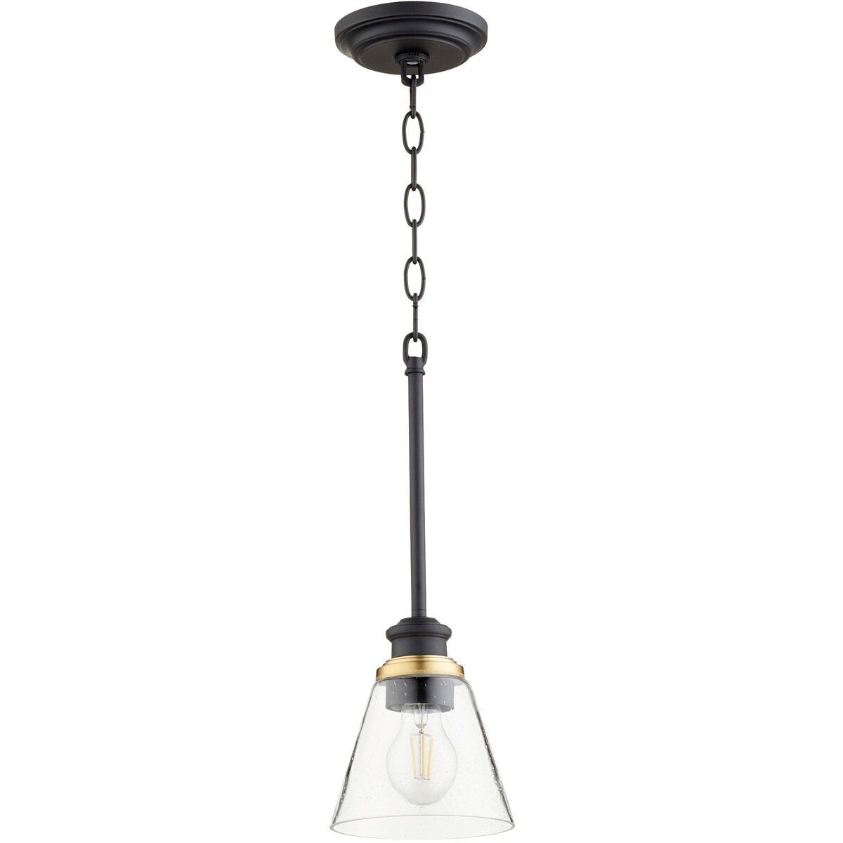 Dunbar 1 Light 6 inch Noir Mini Pendant Ceiling Light