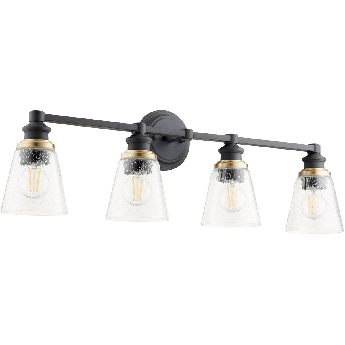 Dunbar 4 Light 32 inch Noir Vanity Light Wall Light