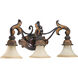 Madeleine 3 Light 27.5 inch Corsican Gold Vanity Light Wall Light