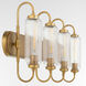 Whitmire 4 Light 36 inch Brushed Brass Vanity Light Wall Light