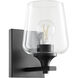 Veno 1 Light 6 inch Matte Black Wall Sconce Wall Light
