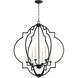 Dublin 6 Light 30 inch Noir Pendant Ceiling Light