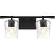 Goodwin 2 Light 19.13 inch Matte Black Vanity Light Wall Light