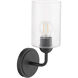 Charlotte 1 Light 5.25 inch Matte Black Wall Mount Wall Light