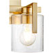 Fort Worth 2 Light 14 inch Aged Brass Vanity Light Wall Light