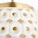 Varro Aged Brass Pendant Ceiling Light