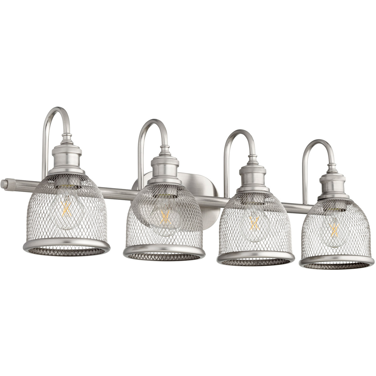 Omni 4 Light 30.5 inch Satin Nickel Vanity Light Wall Light