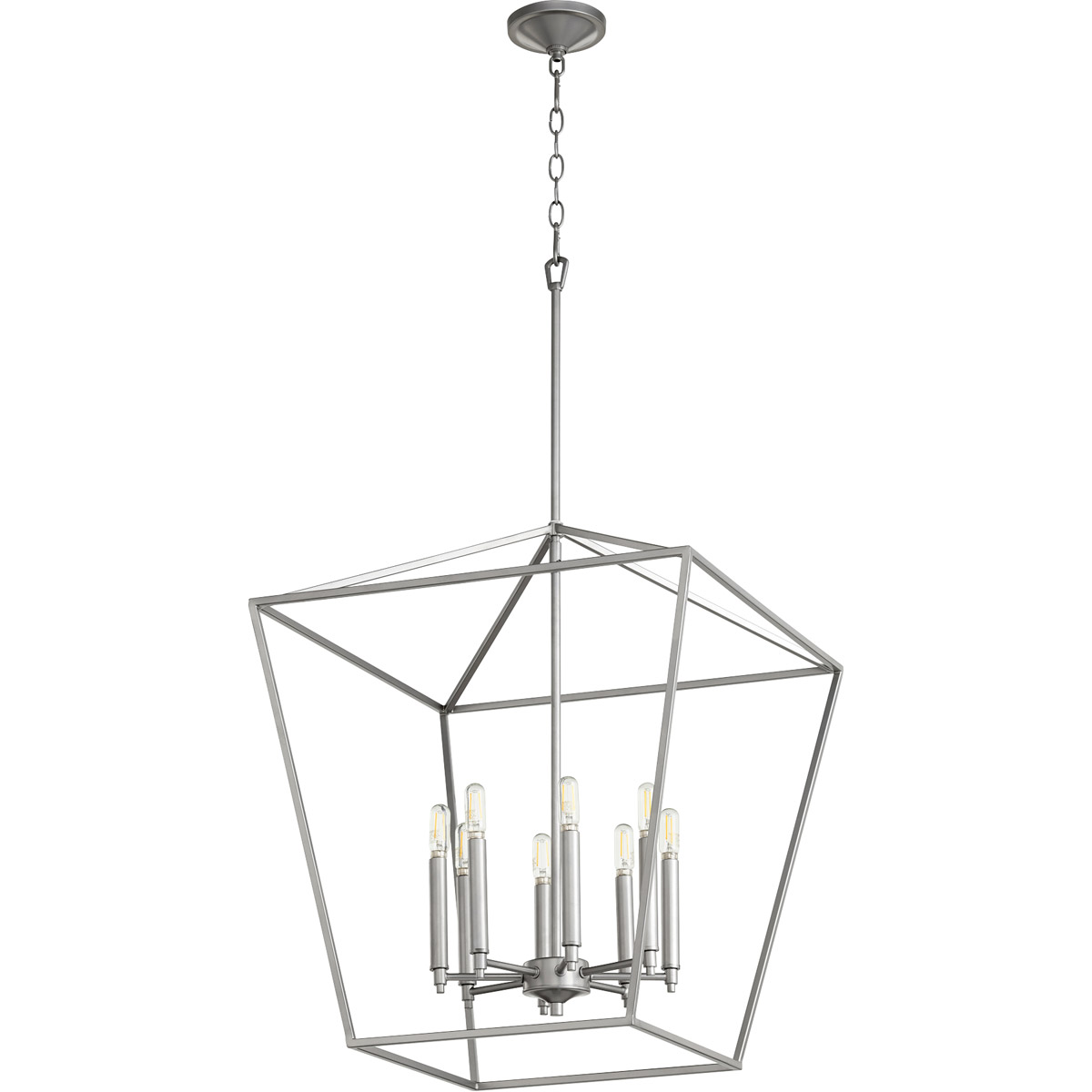 Quorum 604864 Gabriel 8 Light 22 inch Classic Nickel Foyer Pendant