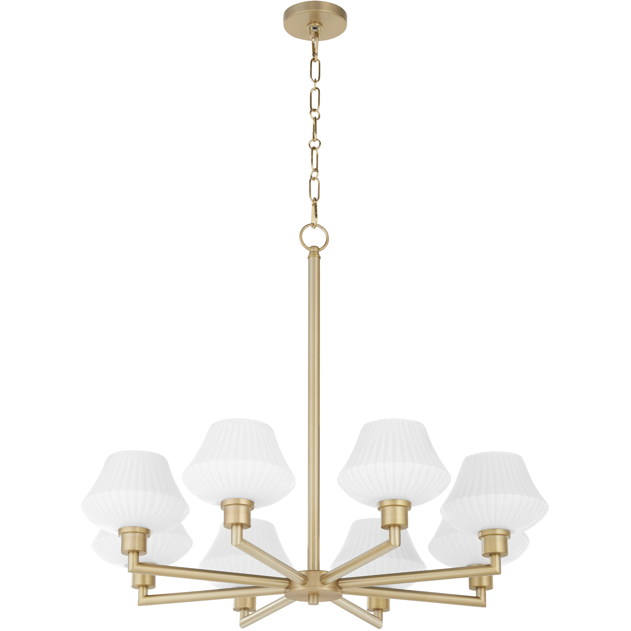 Cassini 8 Light 33 inch Aged Brass Chandelier Ceiling Light