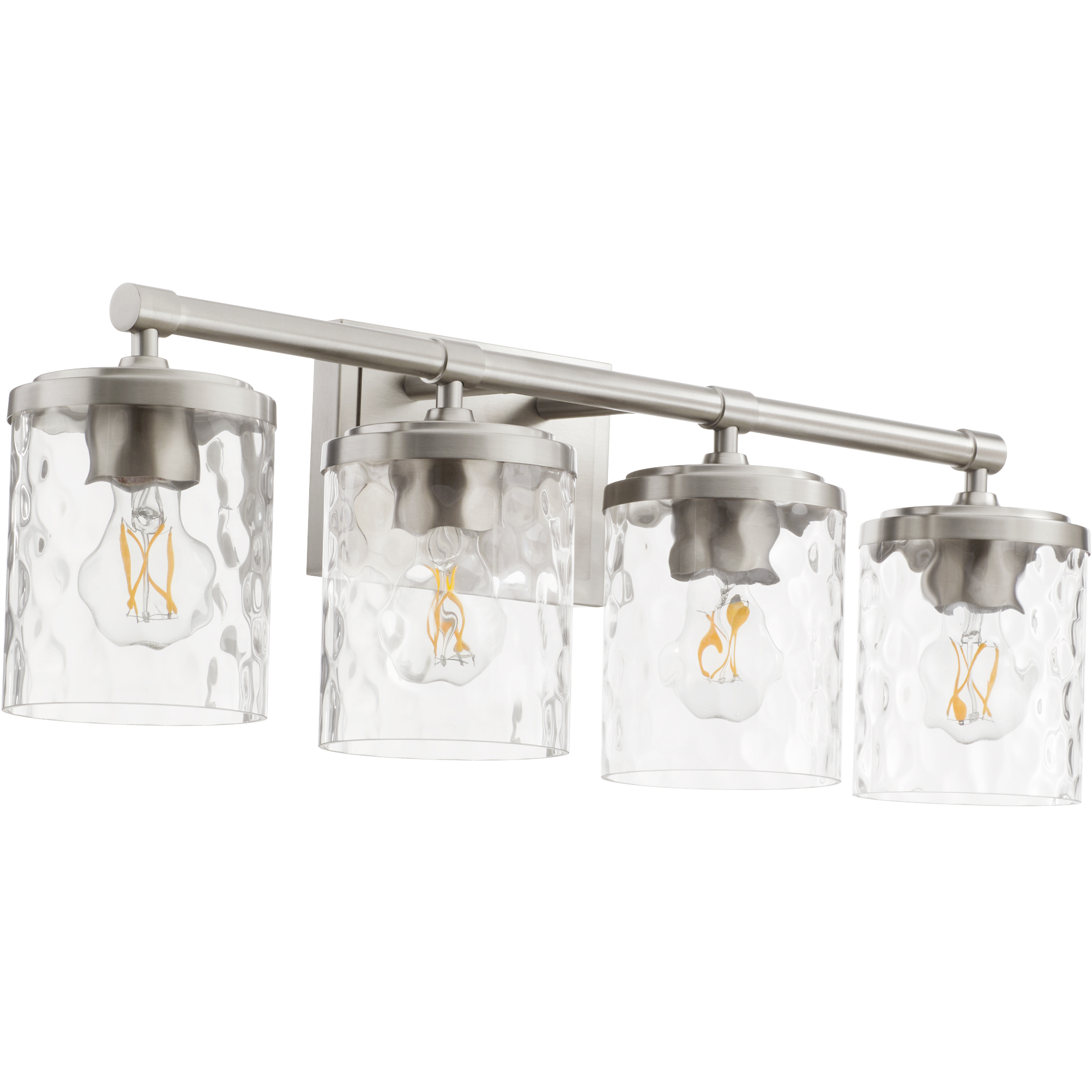 Starky 4 Light 27.5 inch Satin Nickel Vanity Light Wall Light